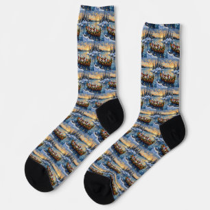 West Highland White Terrier Weihnachtsboot Urlaub Socken