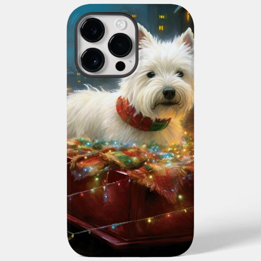 West Highland White Terrier Weihnachtsfest Case-Mate iPhone Hülle (Rückseite)