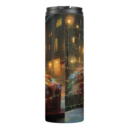 West Highland White Terrier Weihnachtsfest Thermosbecher (Rückseite)