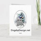 West Highland White Terrier Weihnachtsgeschenke Feiertagskarte (Rückseite)
