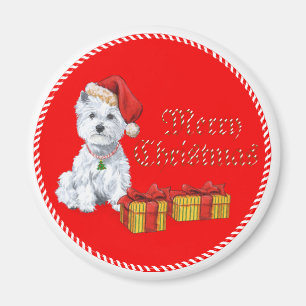 West Highland White Terrier Weihnachtsgeschenke Magnet