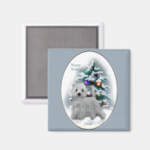 West Highland White Terrier Weihnachtsgeschenke Magnet (Vorderseite/Rückseite)