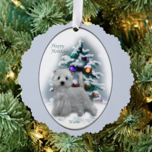West Highland White Terrier Weihnachtsgeschenke Ornament Karte