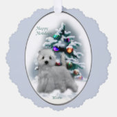 West Highland White Terrier Weihnachtsgeschenke Ornament Karte (Vorderseite)