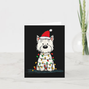 West Highland White Terrier Weihnachtsgrafik Hund Karte
