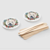 West Highland White Terrier Weihnachtskranz Fächer