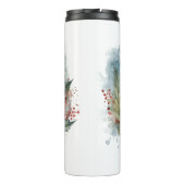 West Highland White Terrier Weihnachtskranz Thermosbecher (Rückseite)