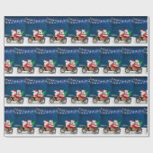 West Highland White Terrier Weihnachtsmann Geschenkpapier (Flach)