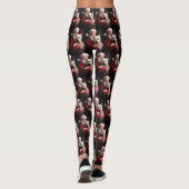 West Highland White Terrier Weihnachtsmann Leggings (Rückseite)