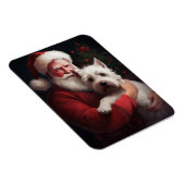 West Highland White Terrier Weihnachtsmann Magnet (Rechte Seite)