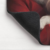 West Highland White Terrier Weihnachtsmann Mousepad (Ecke)