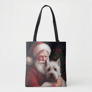 West Highland White Terrier Weihnachtsmann Tasche