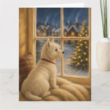 West Highland White Terrier Weihnachtsporträt