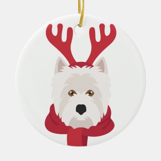 West Highland White Terrier Weihnachtsschmuck (Vorne)