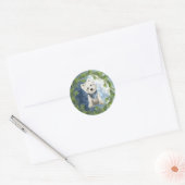 West Highland White Terrier Weihnachtssticker Runder Aufkleber (Umschlag)