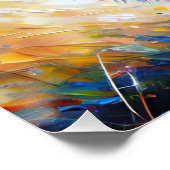 West Highland White Terrier "Westie" Dog Portrait Poster (Ecke)