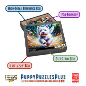 West Highland White Terrier "Westie" Dog Portrait Puzzle