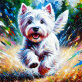 West Highland White Terrier "Westie" Dog Portrait Puzzle