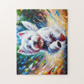 West Highland White Terrier "Westie" Dog Portrait Puzzle (Vertikal)