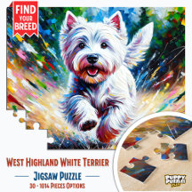West Highland White Terrier "Westie" Hundeporträt