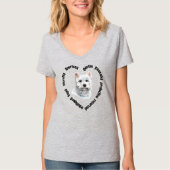 West Highland White Terrier Westie Mama Westie Vat T-Shirt (Vorderseite)