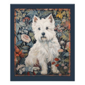 West Highland White Terrier Westie Tapestry Style Fotodruck (Vorne)