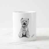 WEST HIGHLAND WHITE TERRIER. "WESTY" Jumbo-Tasse (Vorderseite)