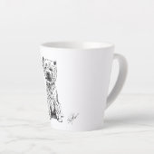 WEST HIGHLAND WHITE TERRIER. "WESTY" MILCHTASSE (Rechte Ecke)