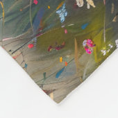 West Highland White Terrier Wildblumen Fleecedecke (Ecke)