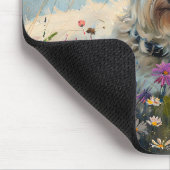 West Highland White Terrier Wildblumen Mousepad (Ecke)