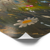 West Highland White Terrier Wildblumen Poster (Ecke)