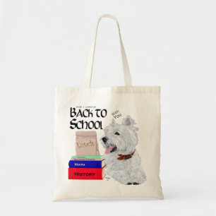 West Highland White Terrier Zurück zur Schule Tragetasche