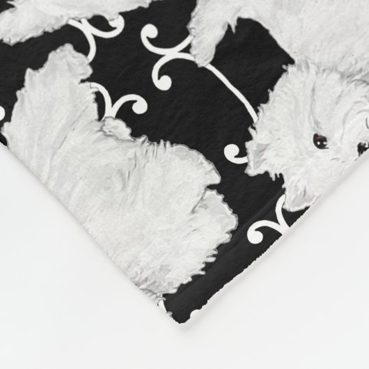 West Highland White Terriers Fleecedecke (Ecke)