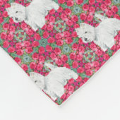 West Highland White Terriers Fleecedecke (Ecke)