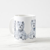 West Highland White Terriers Kaffeetasse (Vorderseite Links)