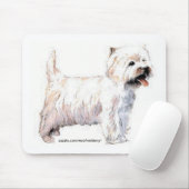 West Highland White Terriers Mousepad (Mit Mouse)