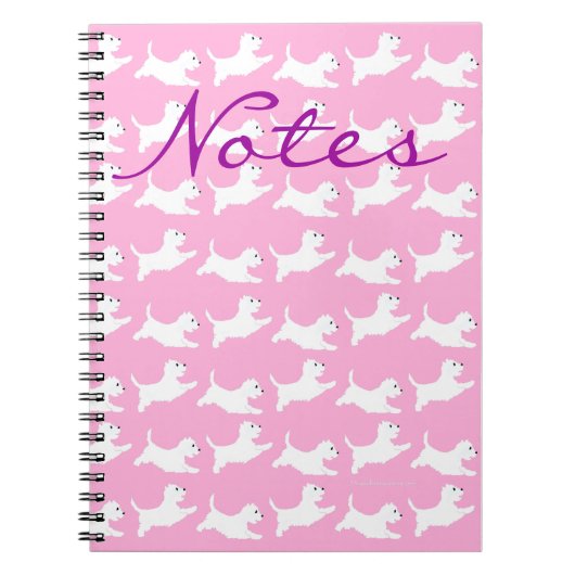 West Highland White Terriers Notizblock (Vorderseite)