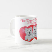 West Highland White Terriers Valentine Kaffeetasse (Vorderseite Links)