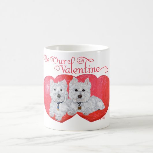 West Highland White Terriers Valentine Kaffeetasse (Mittel)