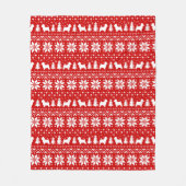 West Highland White Terriers | Weihnachten Fleecedecke (Vorderseite)