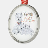 West Higland White Terrier MAMA Ornament Aus Metall (Links)