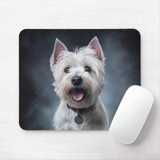 West-Hochland-Weiße Terraine Mousepad (Mit Mouse)