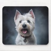 West-Hochland-Weiße Terraine Mousepad (Vorne)