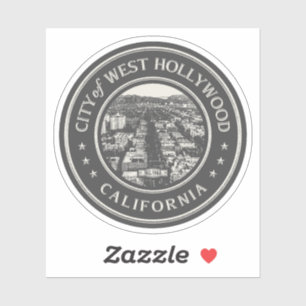 WEST HOLLYWOOD KALIFORNIA - LOS ANGELES CA AUFKLEBER