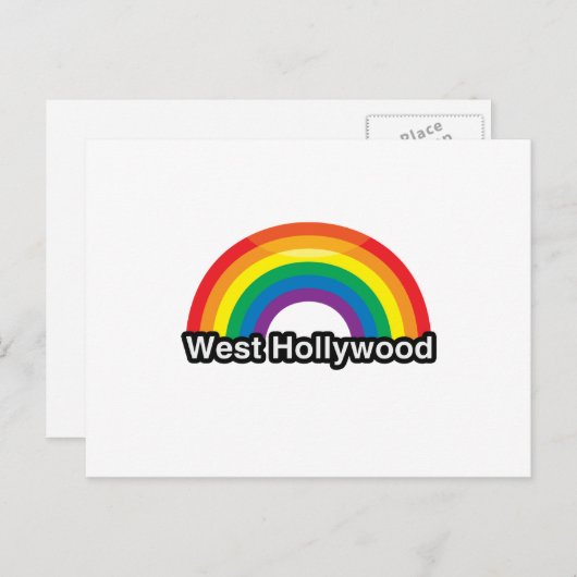 WEST HOLLYWOOD POSTKARTE (Vorne/Hinten)