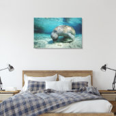 West Indian Manatee Leinwanddruck (Insitu (Schlafzimmer))