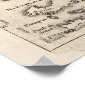 West Indies Antike Karte Poster (Ecke)