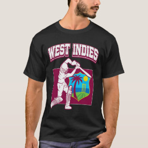 West Indies Cricket Fan Coole Karibische Cricket-U T-Shirt