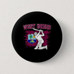 West Indies Cricket-Fan West Indies Anhänger Cric Button