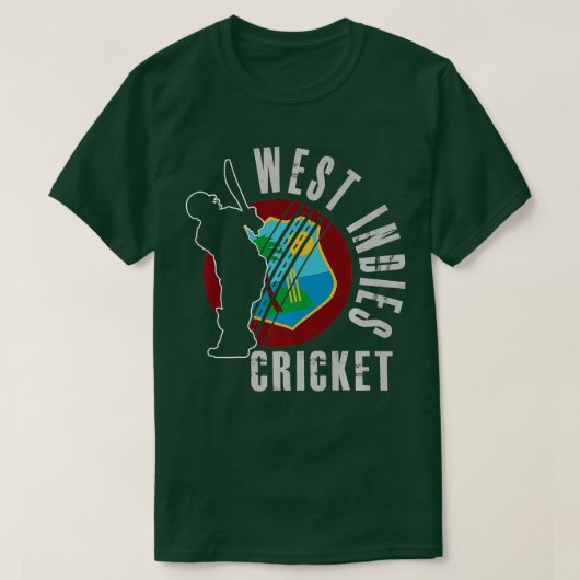 West Indies Cricket Team Support Design-Geschenk T-Shirt (Design vorne)